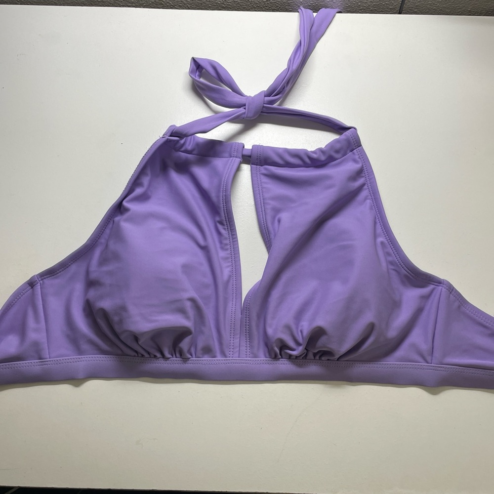 Lavender Halter Bikini Top